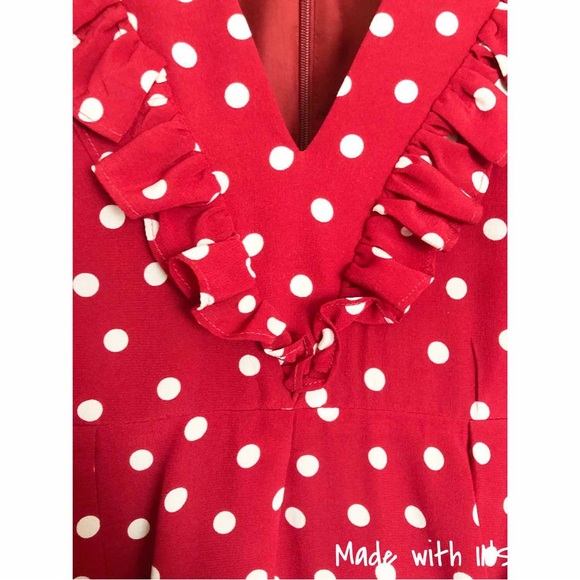 Alessandra Rich Rosette gathered polka-dot silk-crepe dress - Picture 10 of 16